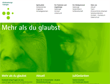 Tablet Screenshot of klinikseelsorge-tuebingen.de